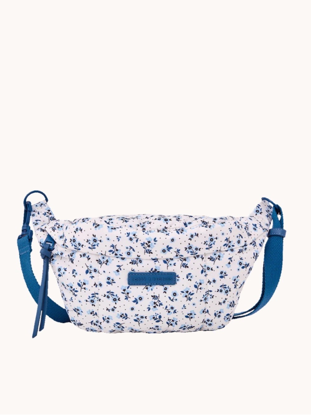 Poppy & Peonies The Sidekick Nylon Blue Floral